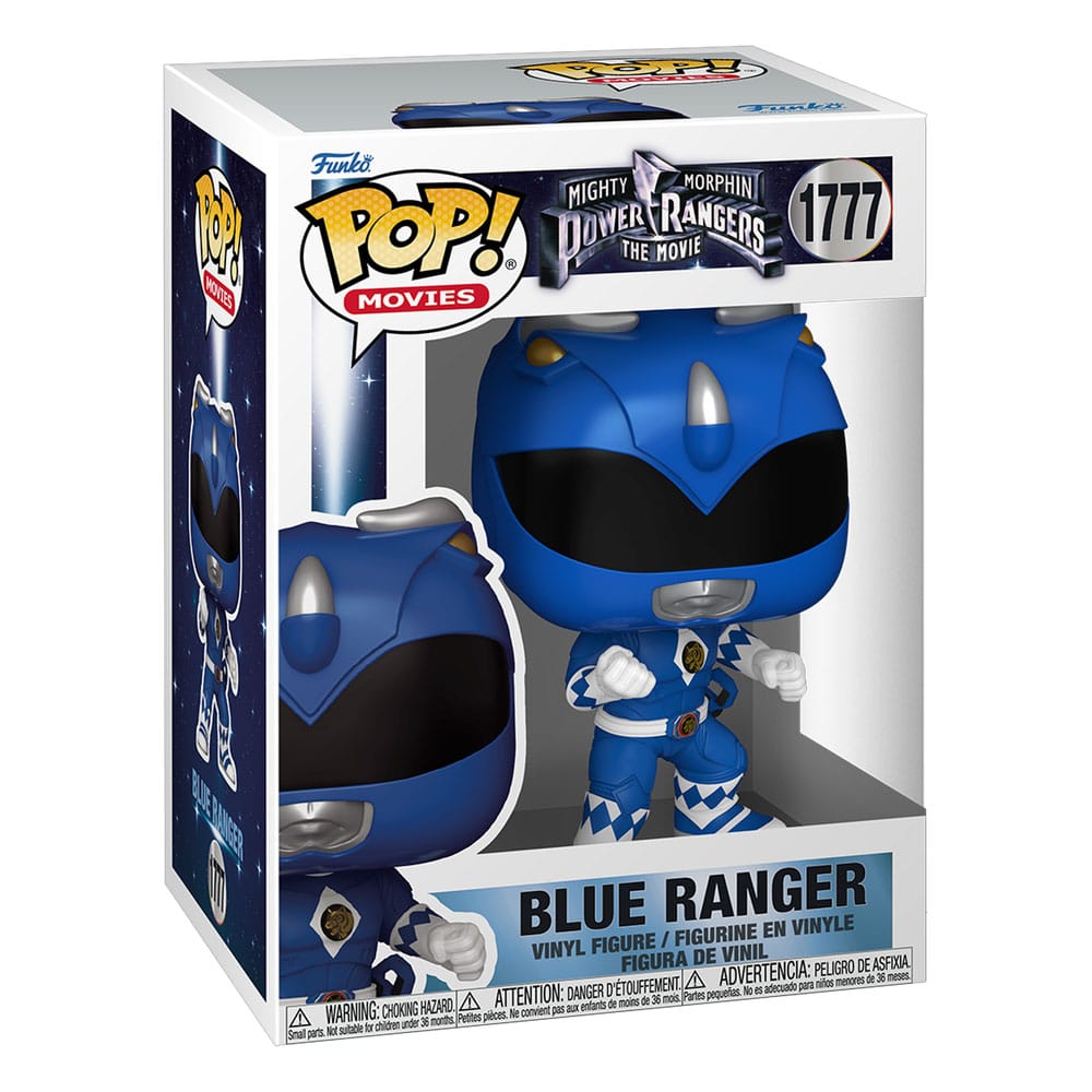 Mighty Morphin Power Rangers: The Movie POP! Movies Blue Ranger Vinyl Figures 9cm