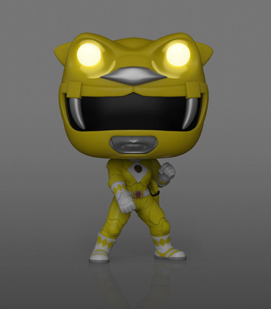 Mighty Morphin Power Rangers: The Movie POP! Movies Yellow Ranger Vinyl Figures (GITD) 9cm