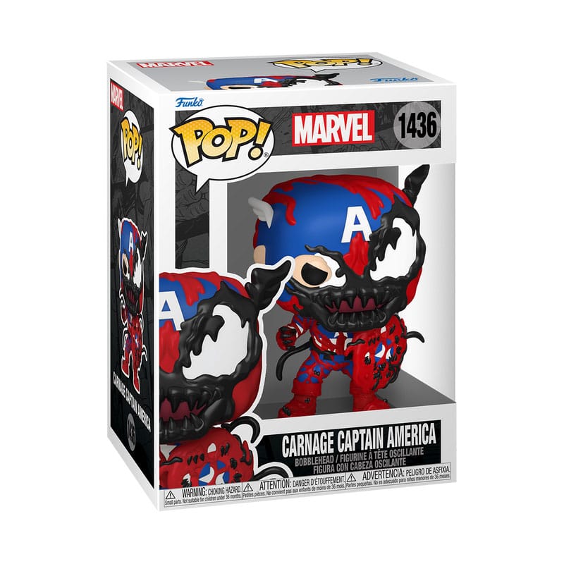 Marvel POP! Carnageized Vinyl Figure - Captain America 9 cm
