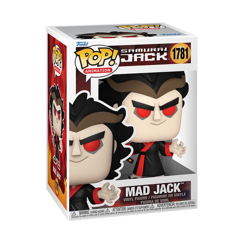 Samurai Jack Pop! Figura in vinile di animazione Mad Jack 9 cm