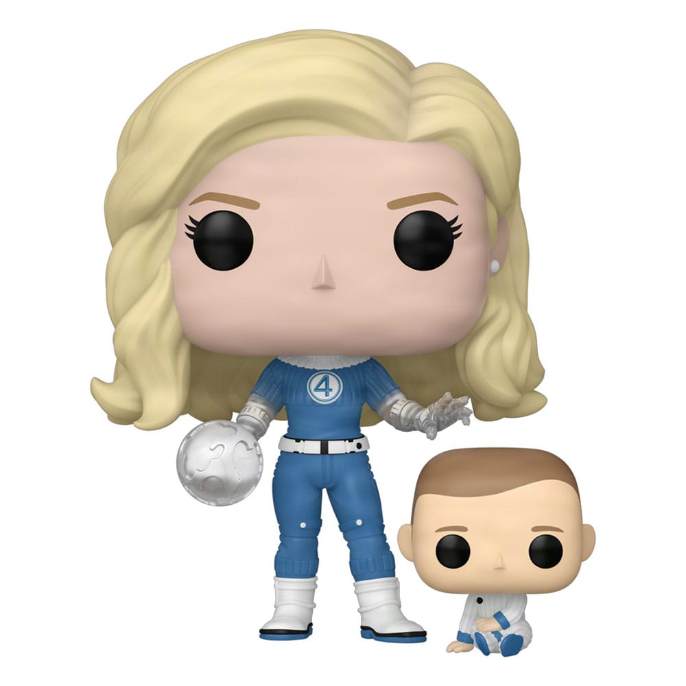 The Fantastic Four: First Steps POP! & Buddy Marvel Vinyl Figure Invisible Woman & Franklin 9 cm