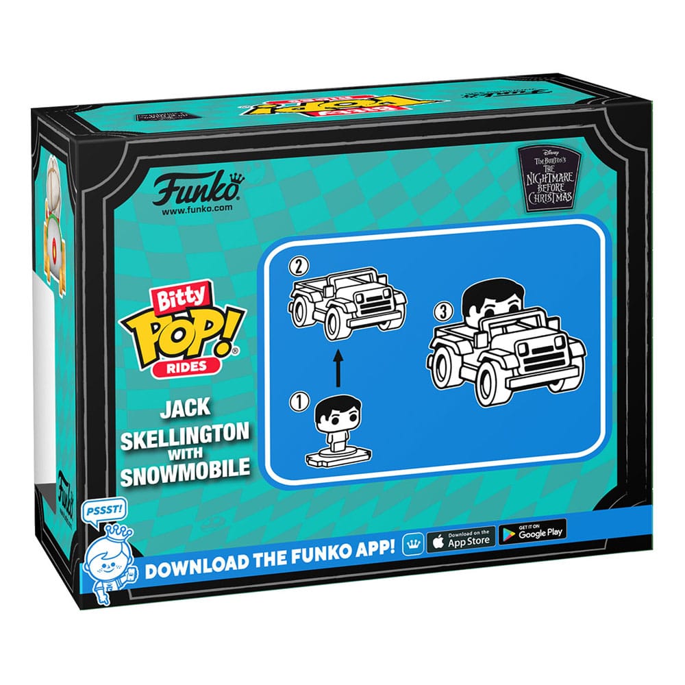 Incubo prima di Natale POP! Rides Figura in vinile Jack Skellington con motoslitta 2,5 cm