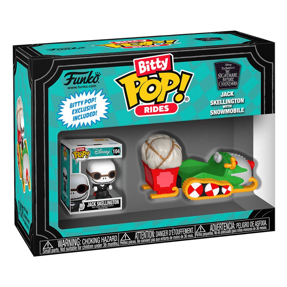 Incubo prima di Natale POP! Rides Figura in vinile Jack Skellington con motoslitta 2,5 cm