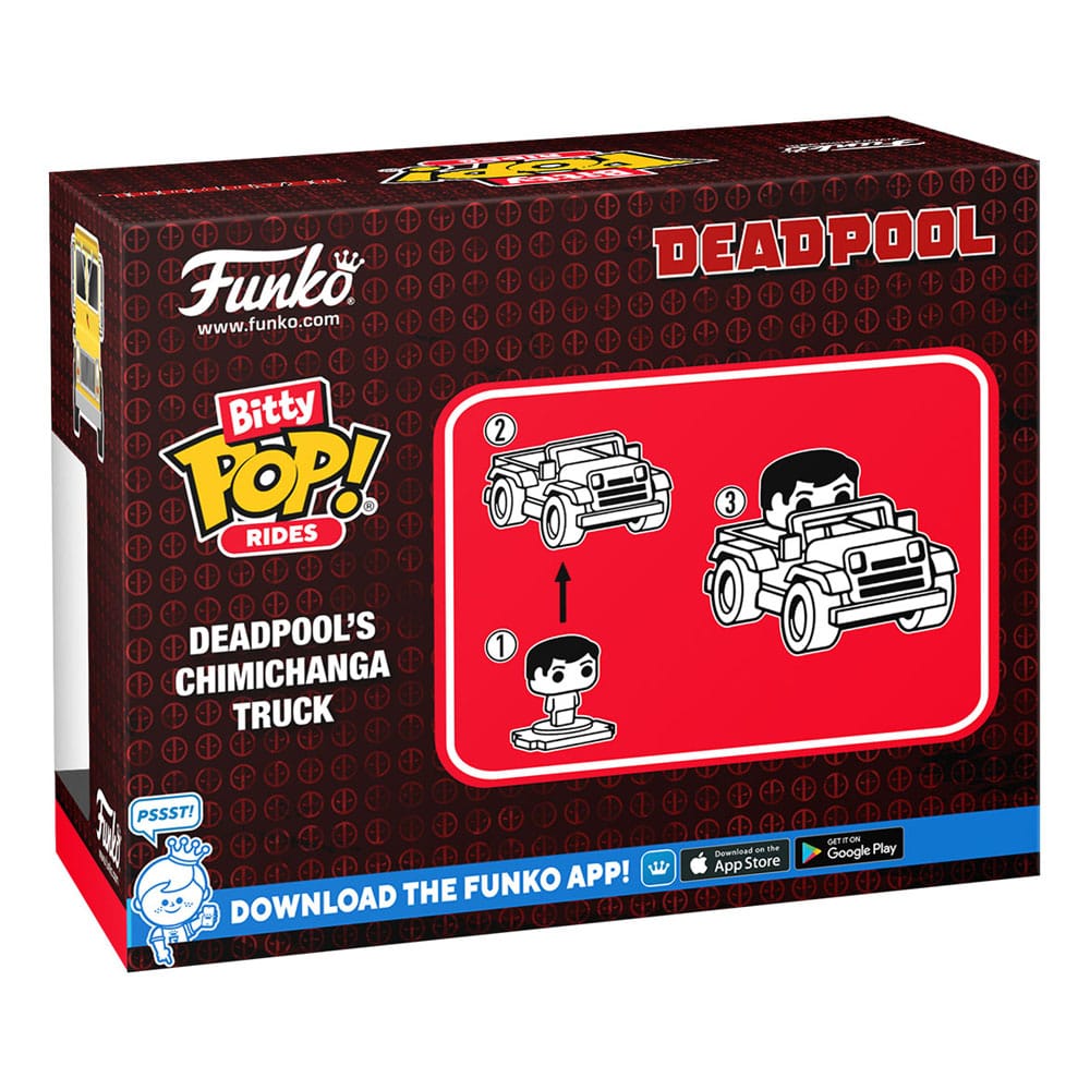 Marvel POP! Rides Vinyl Figure Deadpool w/Chimichanga Truck 2.5 cm