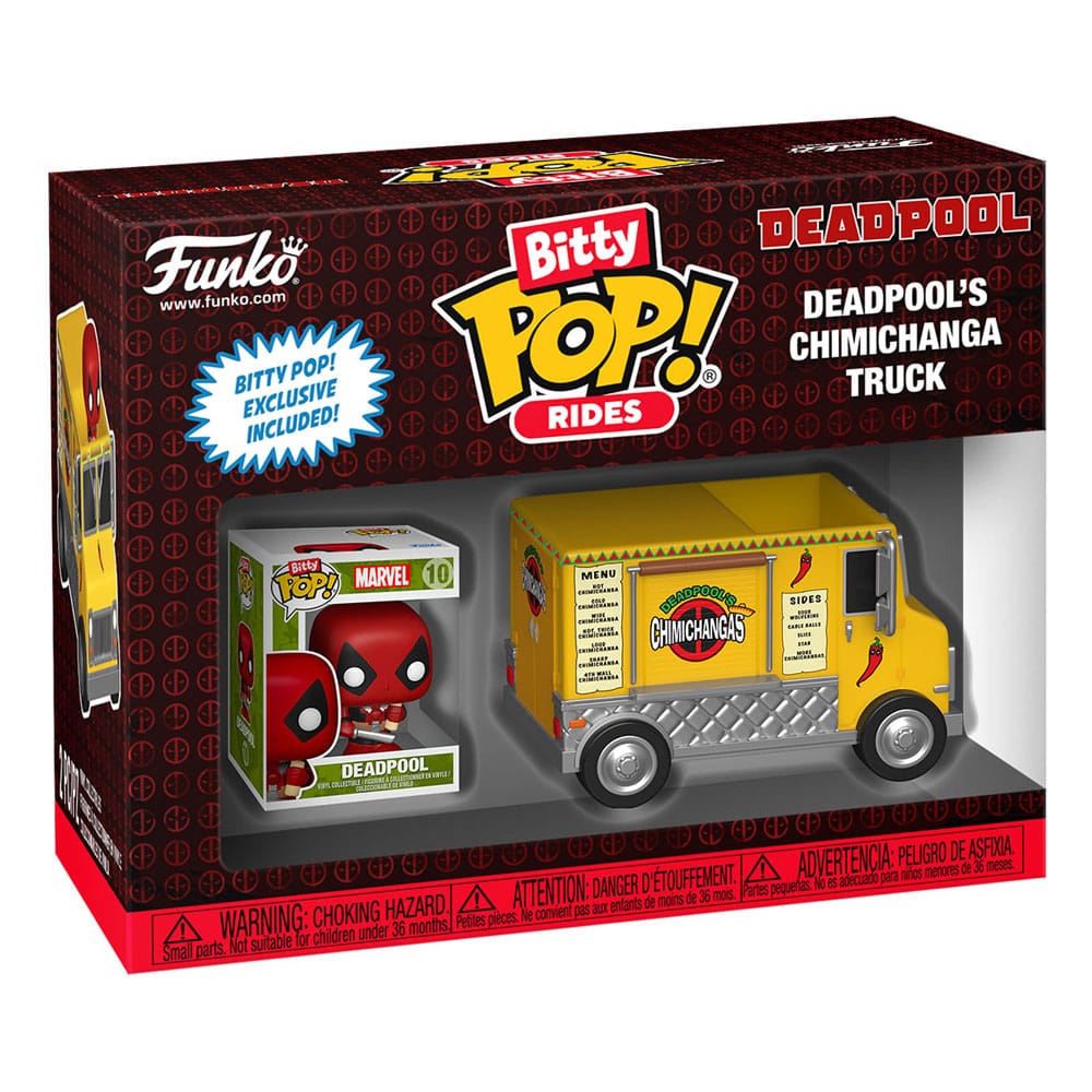Marvel POP! Rides Vinyl Figure Deadpool w/Chimichanga Truck 2.5 cm