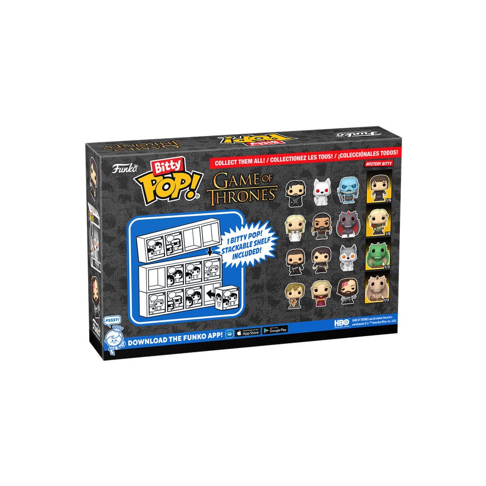 Game of Thrones Bitty POP! Confezione da 4 personaggi in vinile Jon Snow 2,5 cm