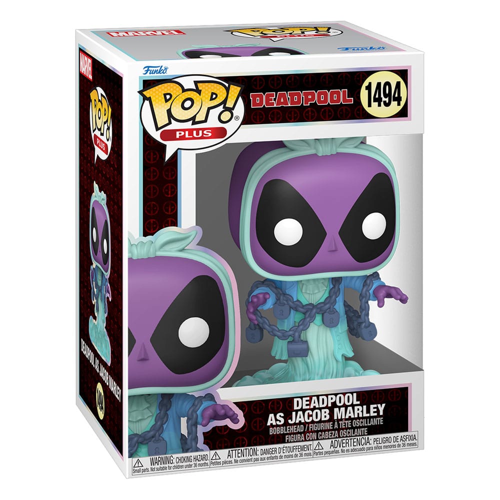 Marvel POP! Plus Vinyl Figure Deadpool as Jacob Marley 9 cm