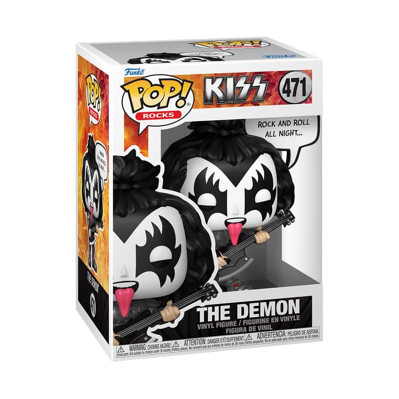 KISS POP! Sayings Vinyl Figure The Demon(R&amp;R All Night) 9 cm