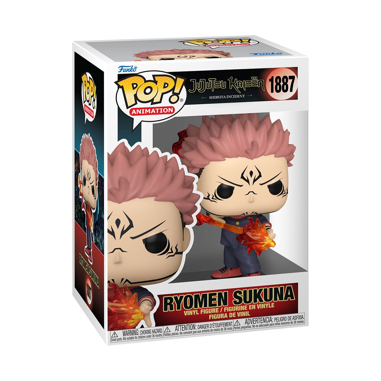 Jujutsu Kaisen POP! Figure in vinile di animazione Sukuna (freccia di fuoco) 9 cm