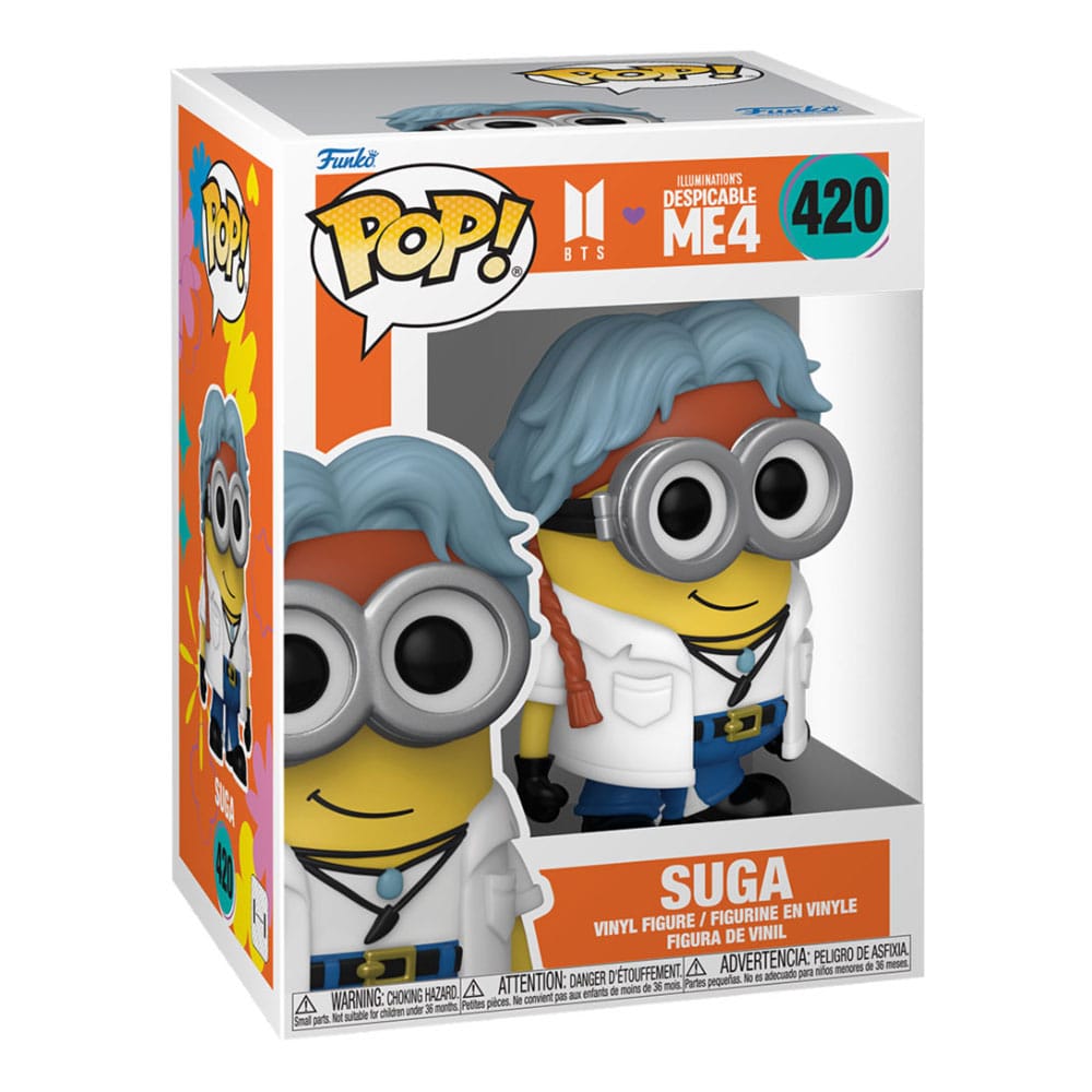 I Minions x i BTS POP! Figura in vinile Rocks SUGA 9 cm