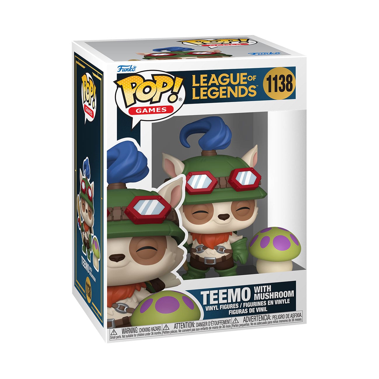 League of Legends POP!&amp;Buddy Games Vinyl Figure Teemo w/Shroom 9 cm
