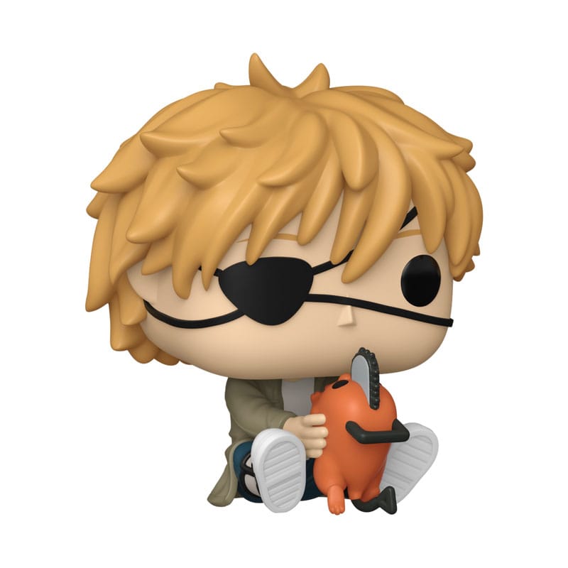 Chainsaw Man POP! Denji &amp; Pochita game vinyl figure 9 cm
