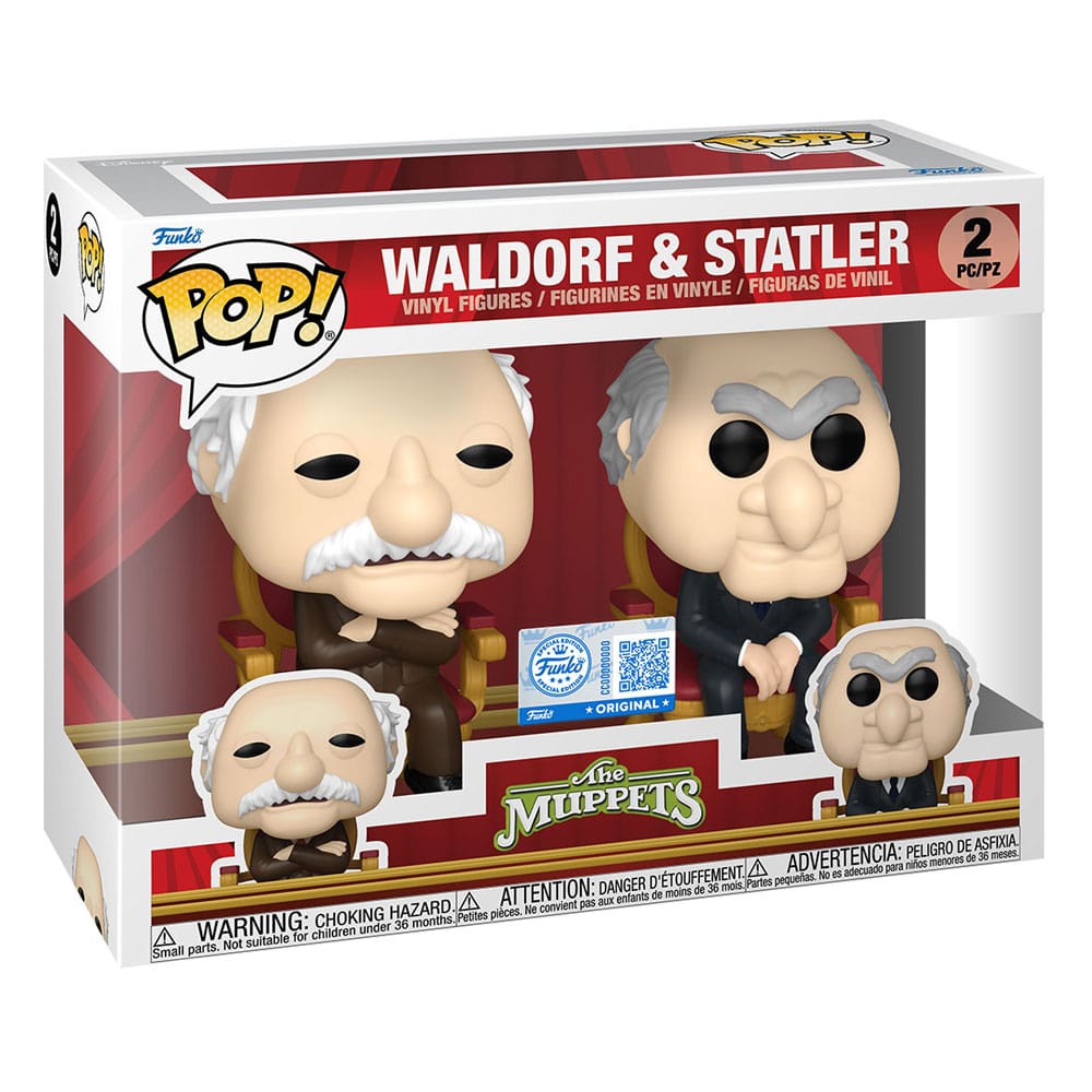 The Muppets POP! Television Vinyl Figures 2-Pack Waldorf & Statler 9 cm