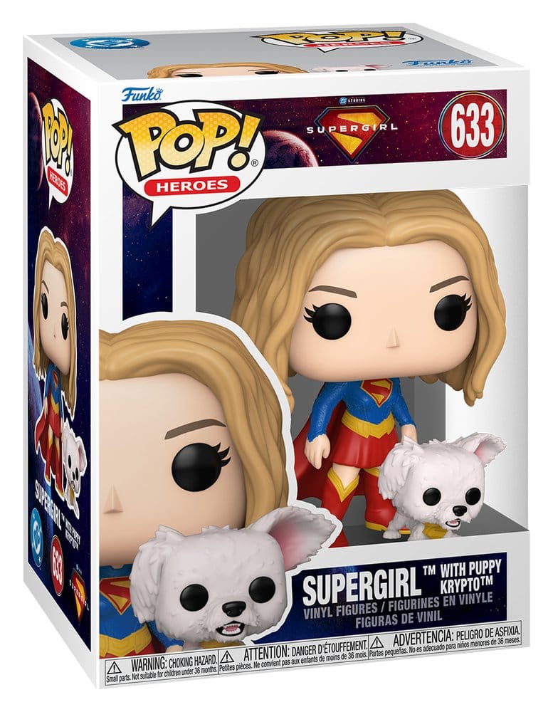 Supergirl (2026) POP! Heroes Vinyl Figure Supergirl with Puppy Krypto 9 cm