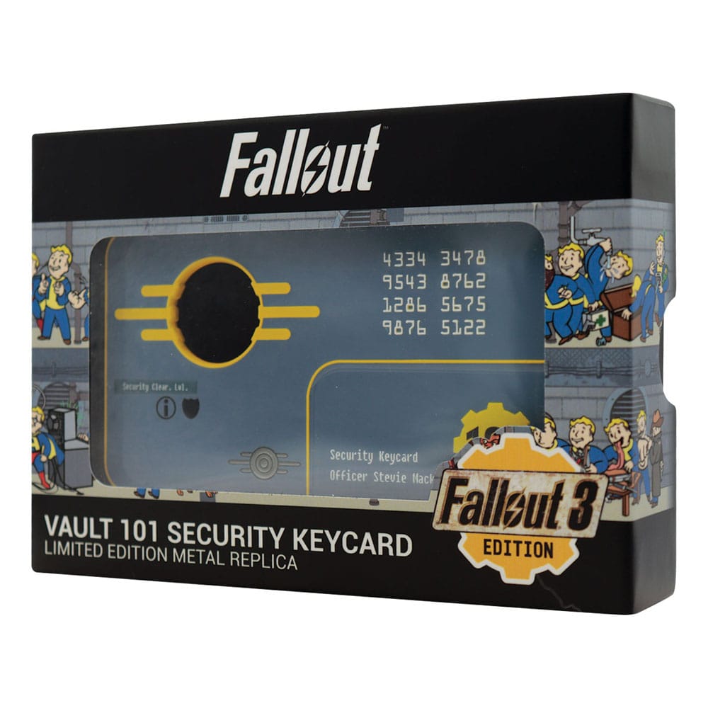 Fallout 3 Replica Vault 101 Security Keycard Limited Edition
