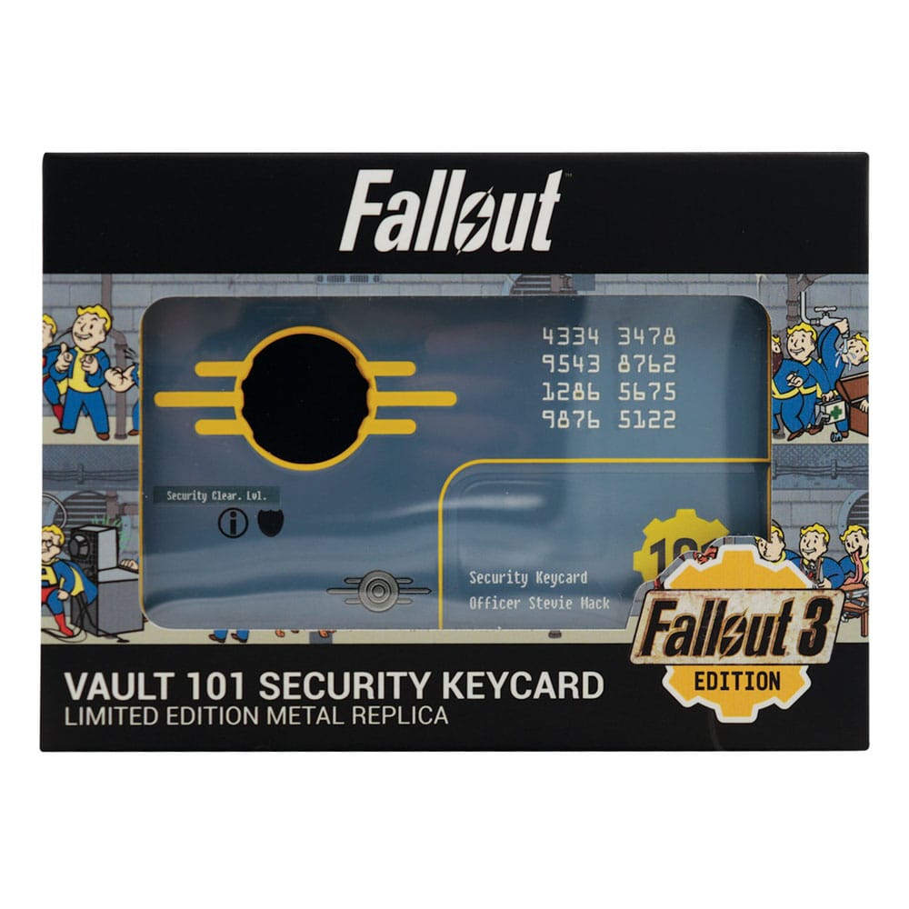 Fallout 3 Replica Vault 101 Security Keycard Limited Edition