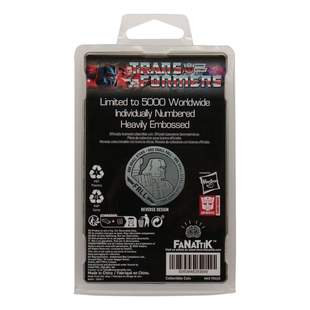 Transformers Collectible Coin 40th Anniversary 4 cm