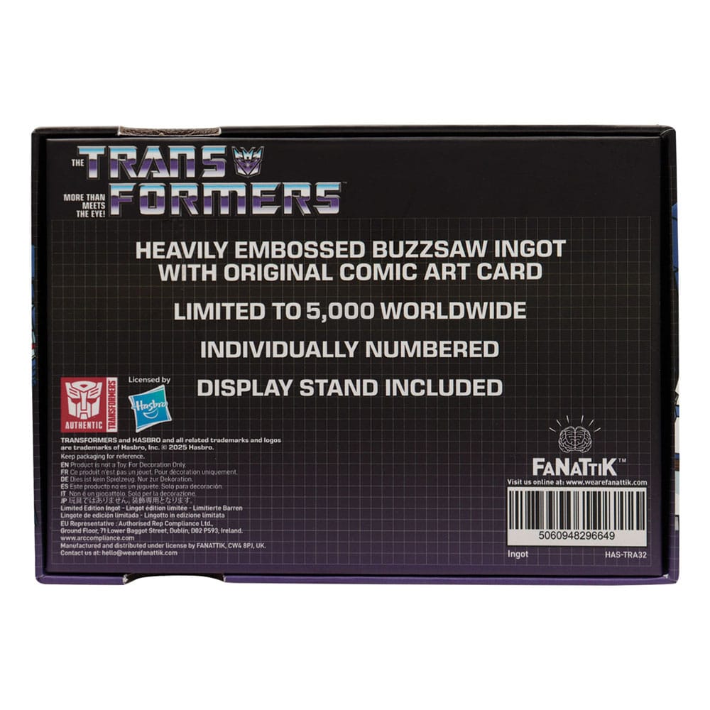 Transformers Replica Soundwave Cassette Limited Edition