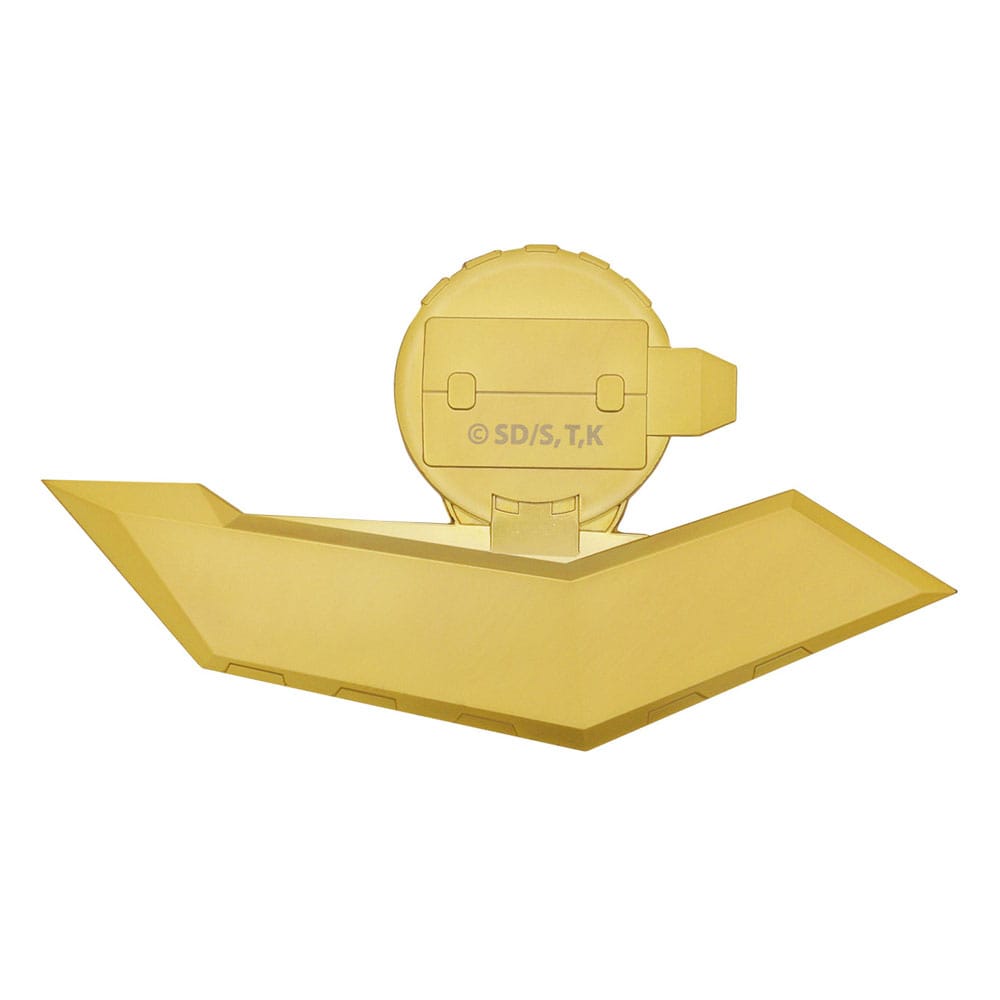 Yu-Gi-Oh! Mini replica del Duel Disk placcato oro 24K da 18 cm