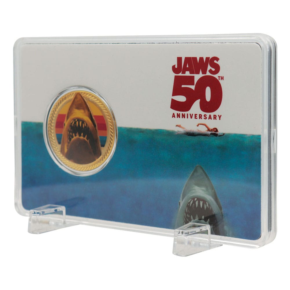 Jaws Collectable Coin 50th Anniversary 24k Gold Plated Limited Edition