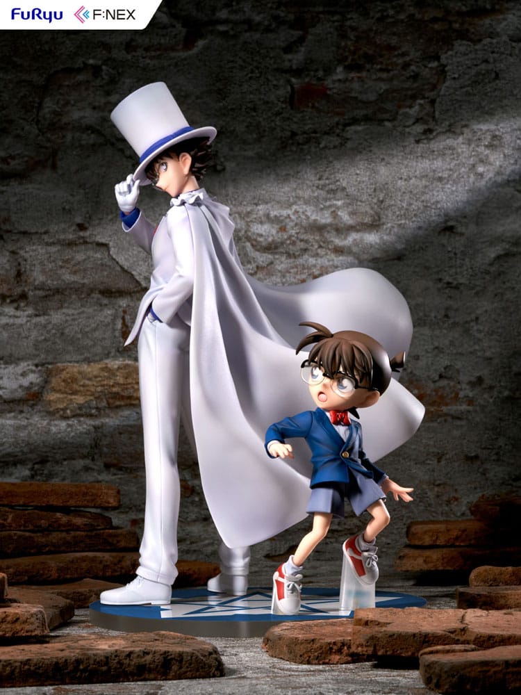 Statua in PVC Case Closed F:NEX 1/7 Conan Edogawa e Kid il ladro fantasma 29 cm