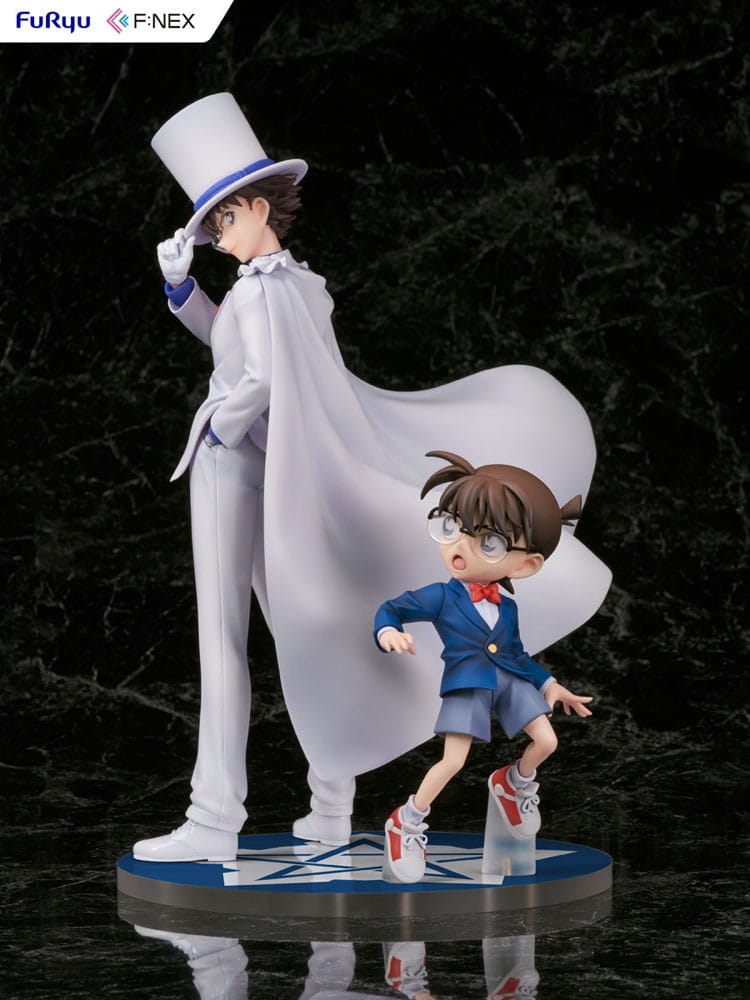 Statua in PVC Case Closed F:NEX 1/7 Conan Edogawa e Kid il ladro fantasma 29 cm