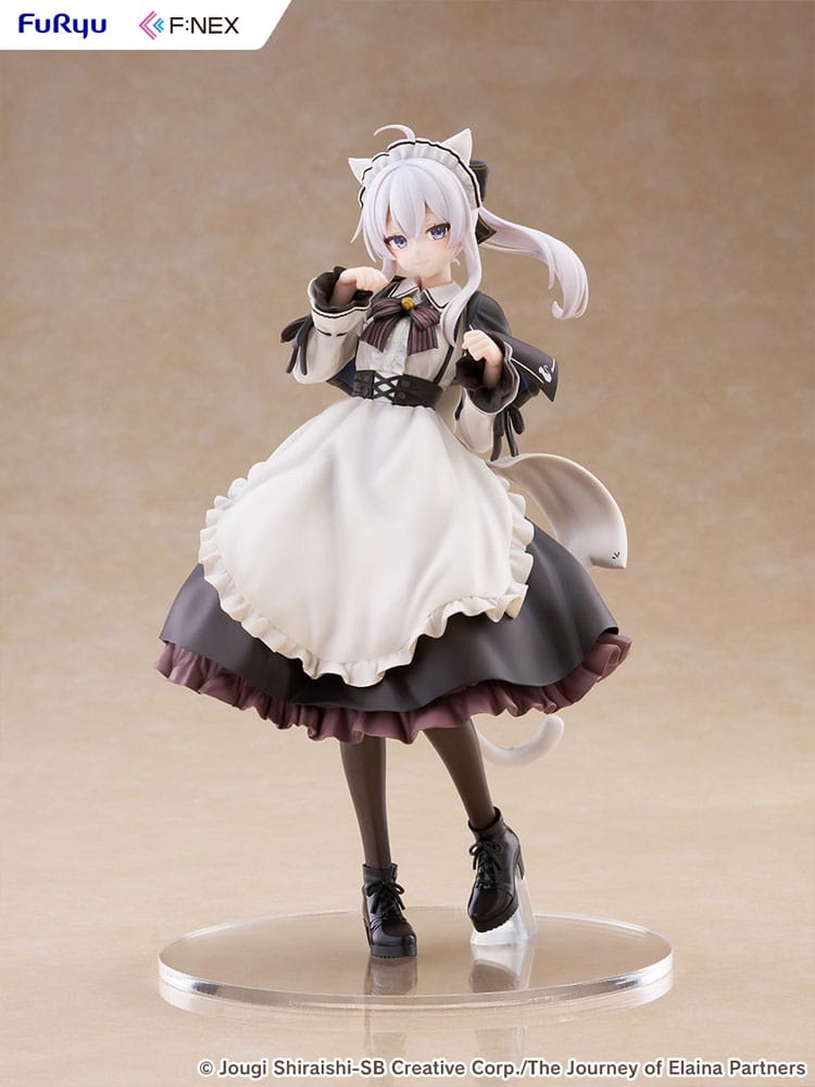 Wandering Witch: The Journey of Elaina F:NEX PVC Statue 1/7 Elaina Maid costume with cat ears Ver. 24 cm