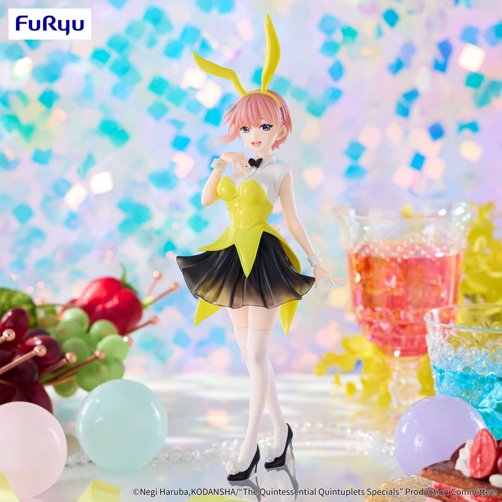Statua in PVC del trio Try-iT dei Quintessential Quintuplets, Nakano Ichika Bunnies Ver. Un altro colore 24 cm