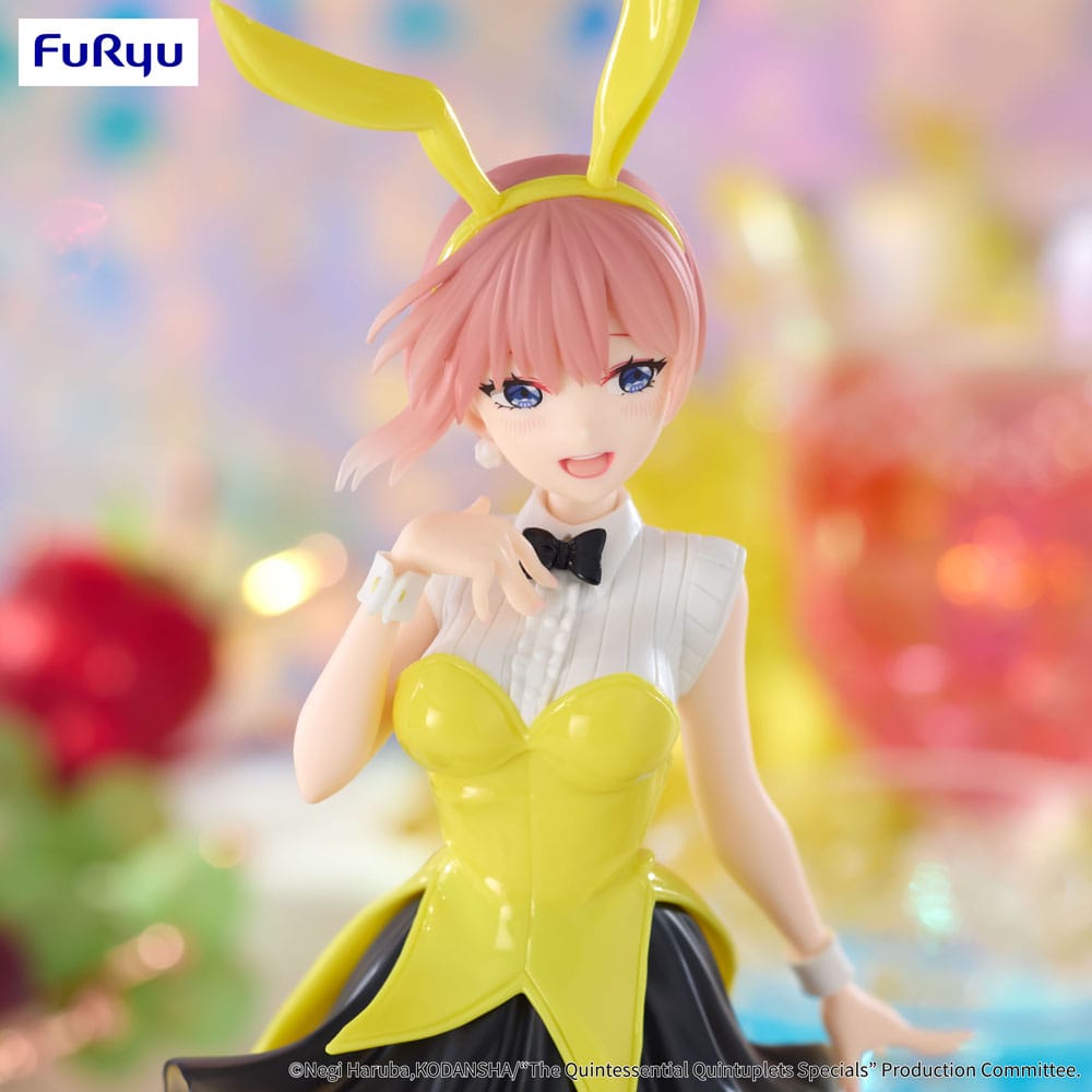 Statua in PVC del trio Try-iT dei Quintessential Quintuplets, Nakano Ichika Bunnies Ver. Un altro colore 24 cm