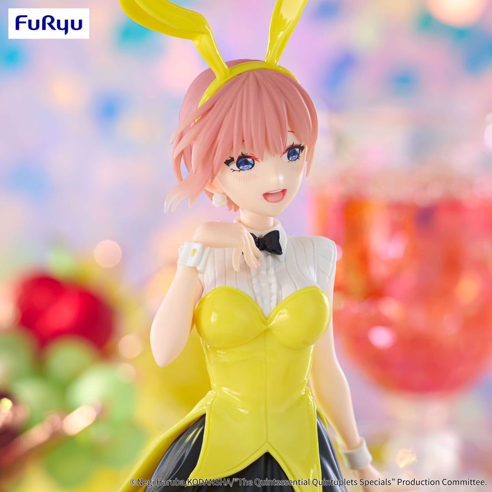 Statua in PVC del trio Try-iT dei Quintessential Quintuplets, Nakano Ichika Bunnies Ver. Un altro colore 24 cm