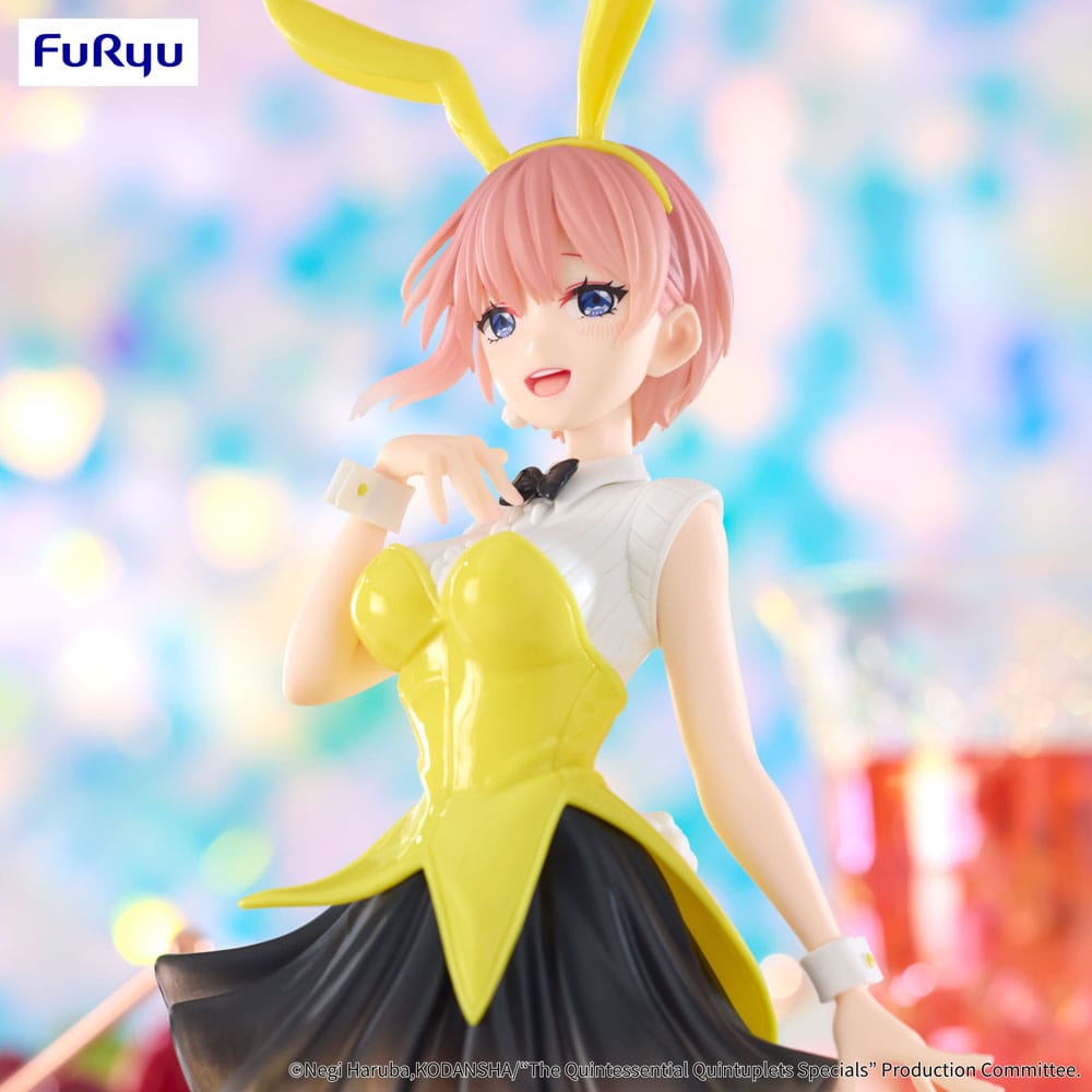 Statua in PVC del trio Try-iT dei Quintessential Quintuplets, Nakano Ichika Bunnies Ver. Un altro colore 24 cm