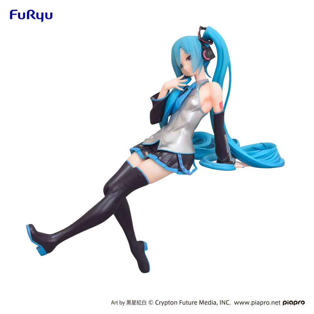 Hatsune Miku Noodle Stopper Statua in PVC Kuroboshi Kouhaku Ver. (ripetizione) 14 cm