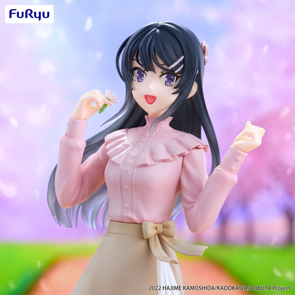 Statua in PVC Rascal Does Not Dream of Bunny Girl Senpai Trio-Try-iT Mai Sakurajima Spring Outfit Ver. 21 centimetri