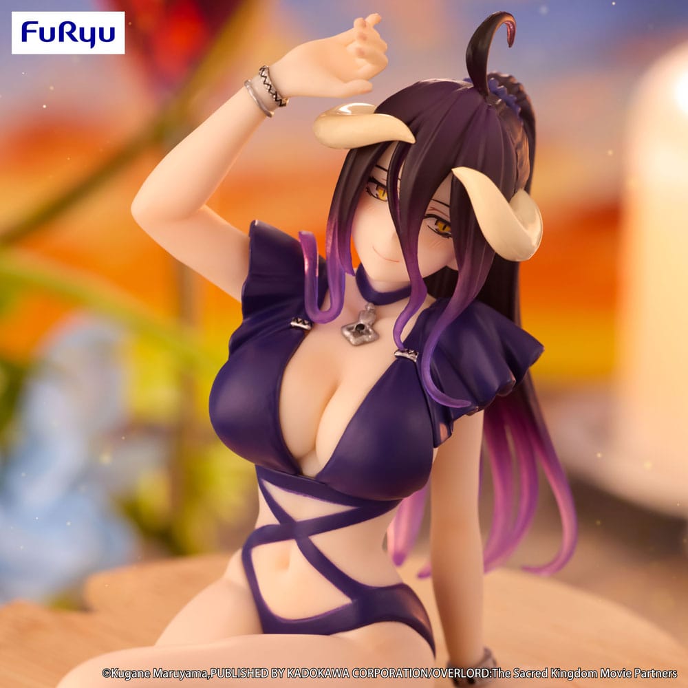 Overlord Noodle Stopper PVC Statue Albedo Swimsuit Dark Purple Color Ver. 16 cm