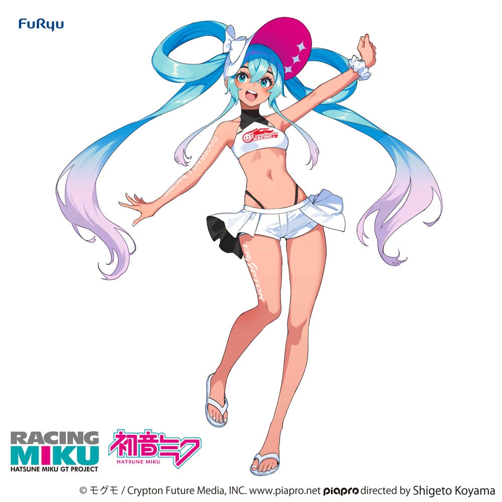 Hatsune Miku GT Project Trio-Try-iT PVC Statue Racing Miku 2024 Summer Holiday Ver. 23 cm