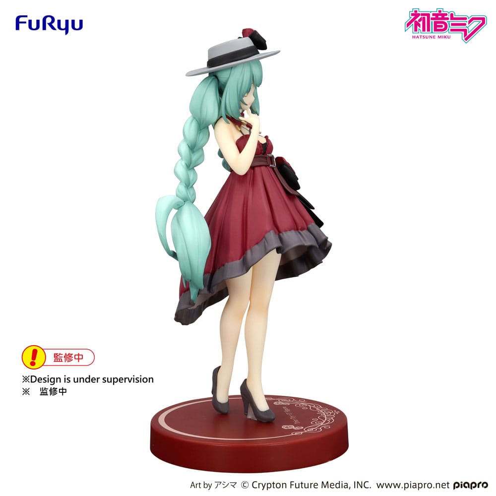 Hatsune Miku Trio-Try-iT PVC Statue Hatsune Miku Outing Dress Red Color Ver. 19 cm