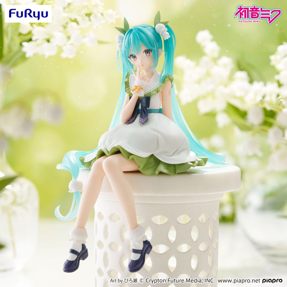Hatsune Miku Noodle Stopper PVC Statue Flower Fairy Lily of the Valley 14 cm