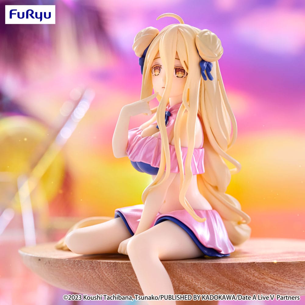 Date A Live V Noodle Stopper PVC Statue Mukuro Hoshimiya Swimsuit Pastel Pink Color Ver. 13 cm