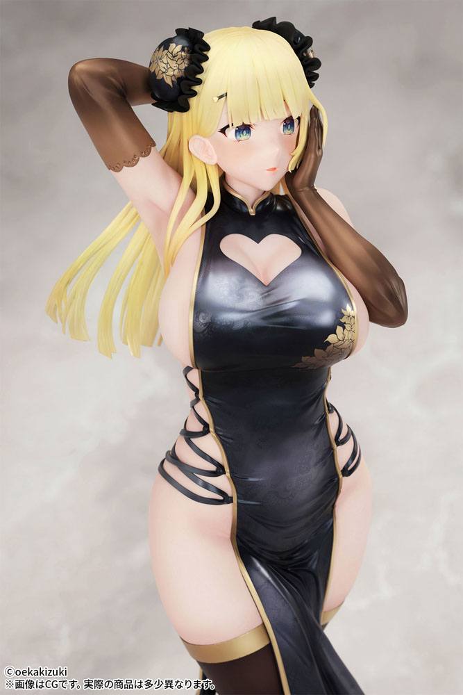 Original Character Statue 1/7 China Girl Black Ver. Illustrated by Oekakizuki 20cm