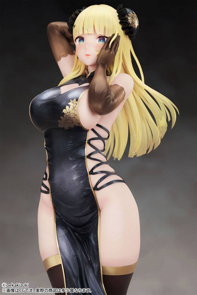Original Character Statue 1/7 China Girl Black Ver. Illustrated by Oekakizuki 20cm