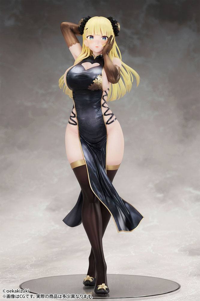 Original Character Statue 1/7 China Girl Black Ver. Illustrated by Oekakizuki 20cm