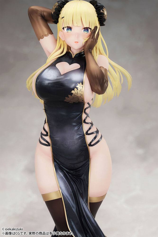 Original Character Statue 1/7 China Girl Black Ver. Illustrated by Oekakizuki 20cm