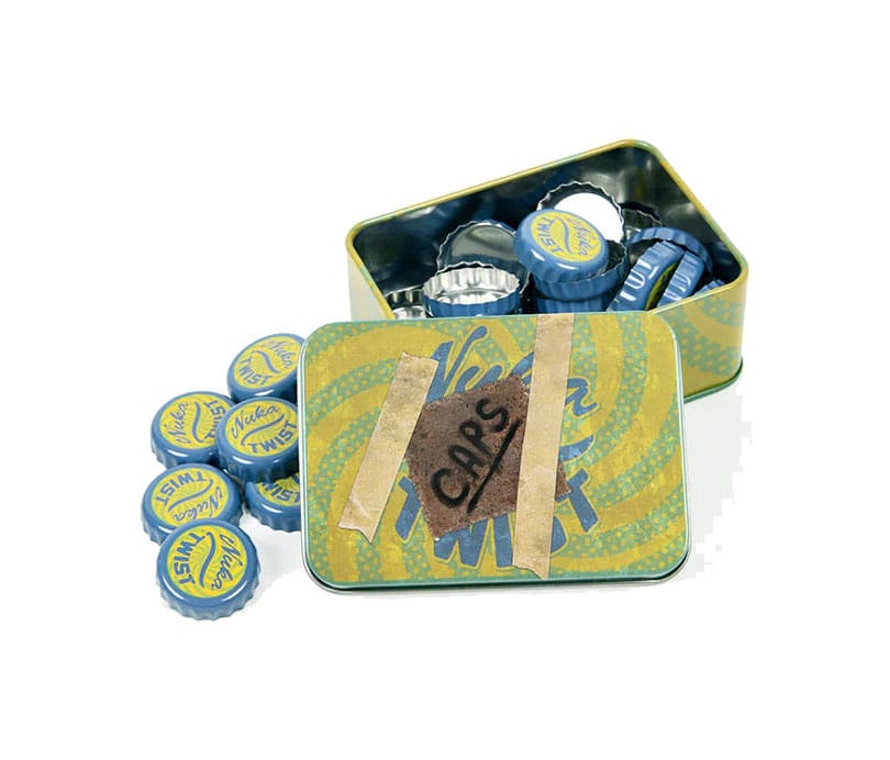 Fallout Bottle Caps Series Replica Collectib Tin