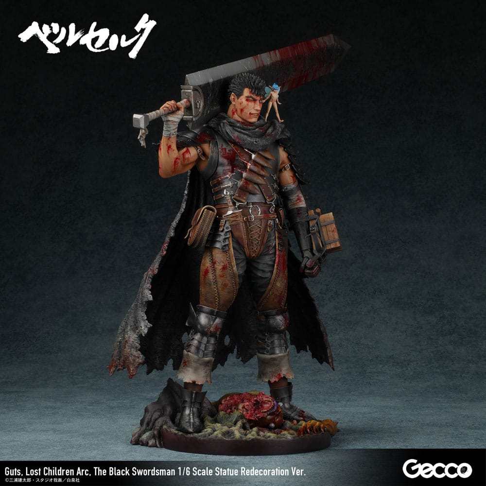 Berserk Statue 1/6 Guts Lost Children Arc The Black Swordsman Redecoration Ver. 38 cm