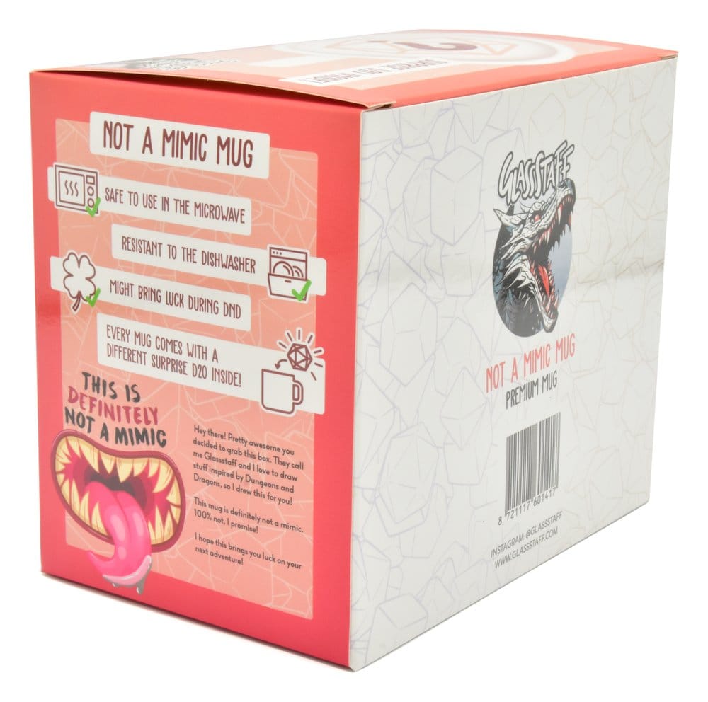 Glassstaff Gift Set Mug & Dice D20 Not a Mimic