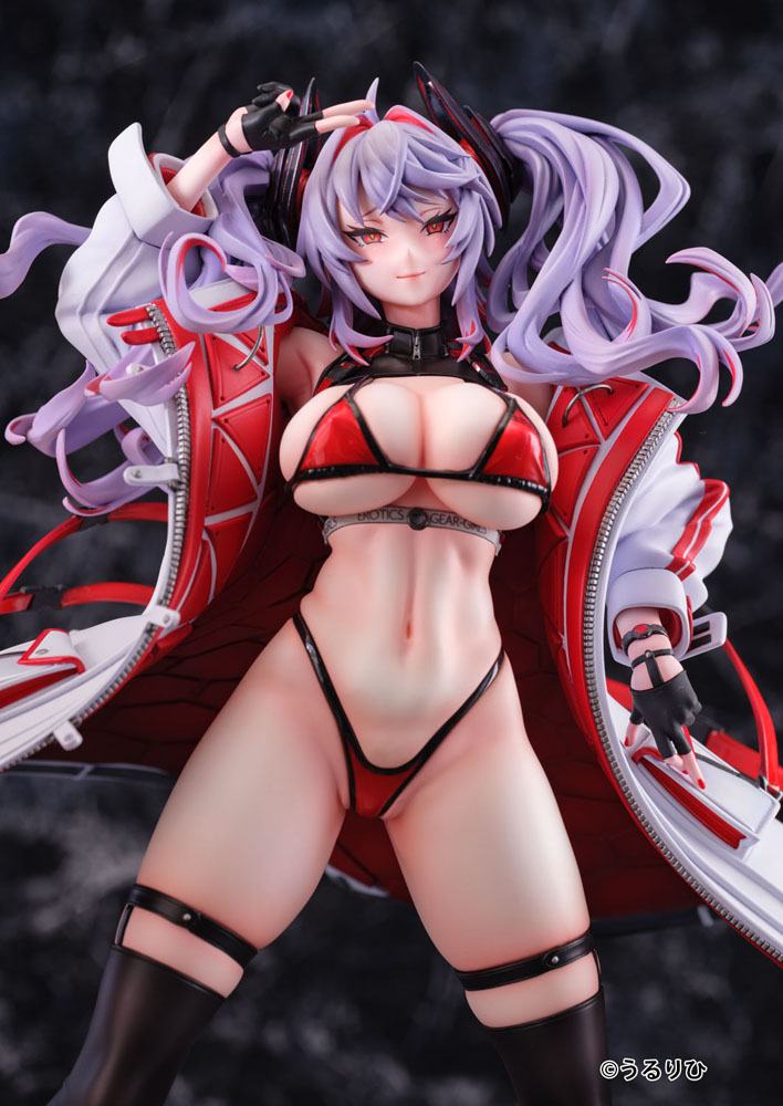 Statua in PVC Erotic Gears 1/6 Girl Rouge Illustrazione di Ulrich 30 cm