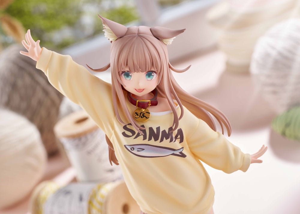 My Cat Is a Kawaii Girl Statue 1/6 Kinako Play With Ver. AmiAmi Limited Edition 21 cm