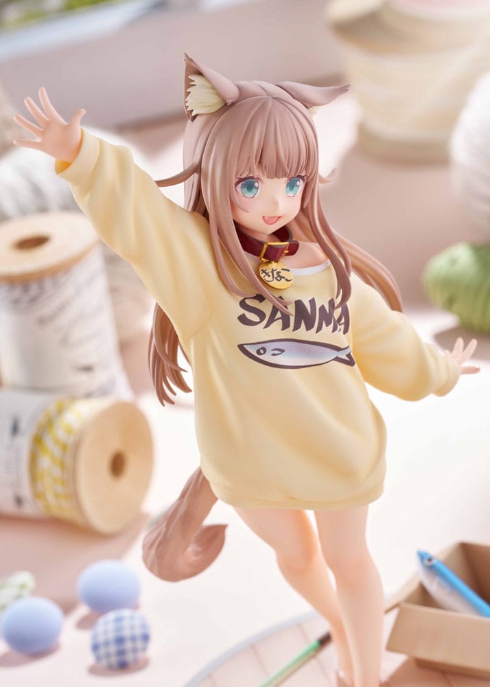 My Cat Is a Kawaii Girl Statue 1/6 Kinako Play With Ver. AmiAmi Limited Edition 21 cm