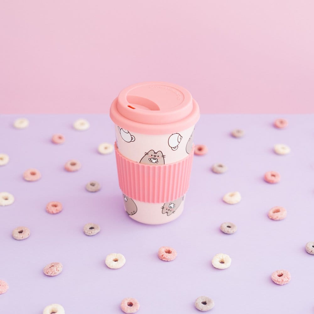 Pusheen Ceramic Mug with Lid 400 ml