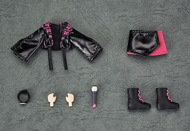 Accessori originali per personaggi di bambole Nendoroid, set di abiti: abito da idolo - ragazza (rosso rosa)